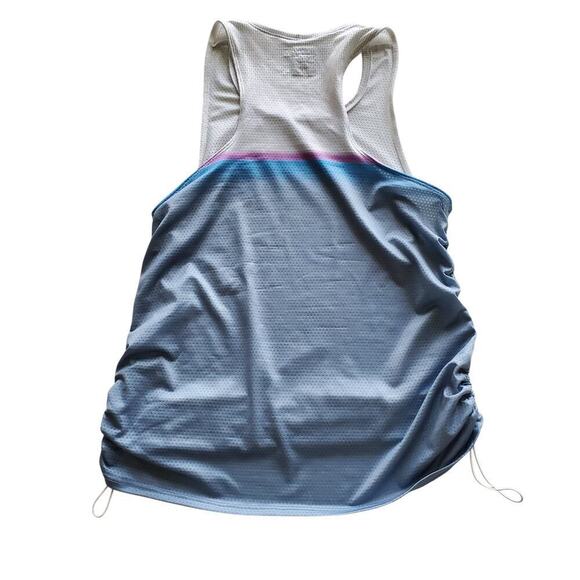 Lucky In Love Tennis Ruched Drawstring Ventilated Fabric Loose Fit Blue Size S - Picture 6 of 13